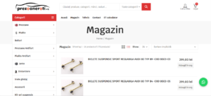 prezoaneroti.ro Shop page on desktop