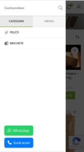 hotmin.ro - menu open - mobile