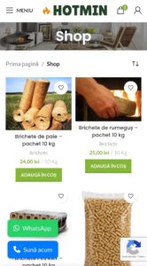 hotmin.ro - shop page - mobile