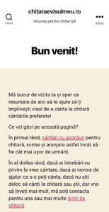 chitaraevisulmeu.ro - prima pagina - mobile